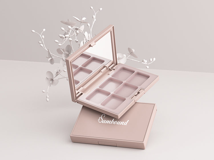 6色眼影盤空盤遮瑕盤包材定制 6色眼影盤空盤遮瑕盤包材定制