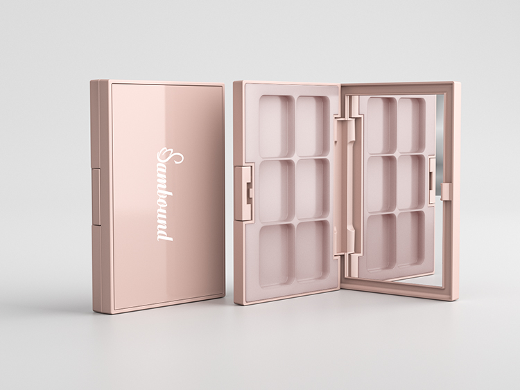 6色眼影盤空盤遮瑕盤包材定制 6色眼影盤空盤遮瑕盤包材定制