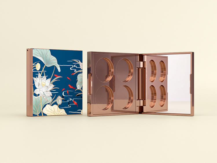 四宮格圓格子塑料眼影盤包裝注塑加工 四宮格圓格子塑料眼影盤包裝注塑加工