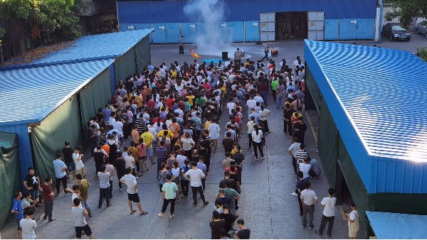 防患于未“燃”，世邦<i style='color:red'>注塑模具制造</i>廠消防演習